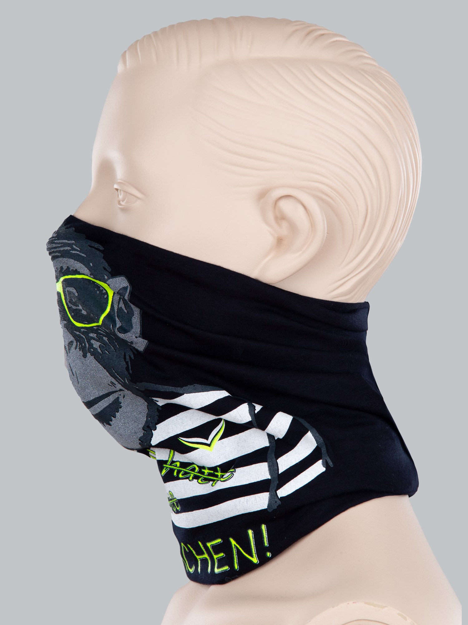 Loop Schal Mund-Nasen-Bedeckung mit Motiv Navy