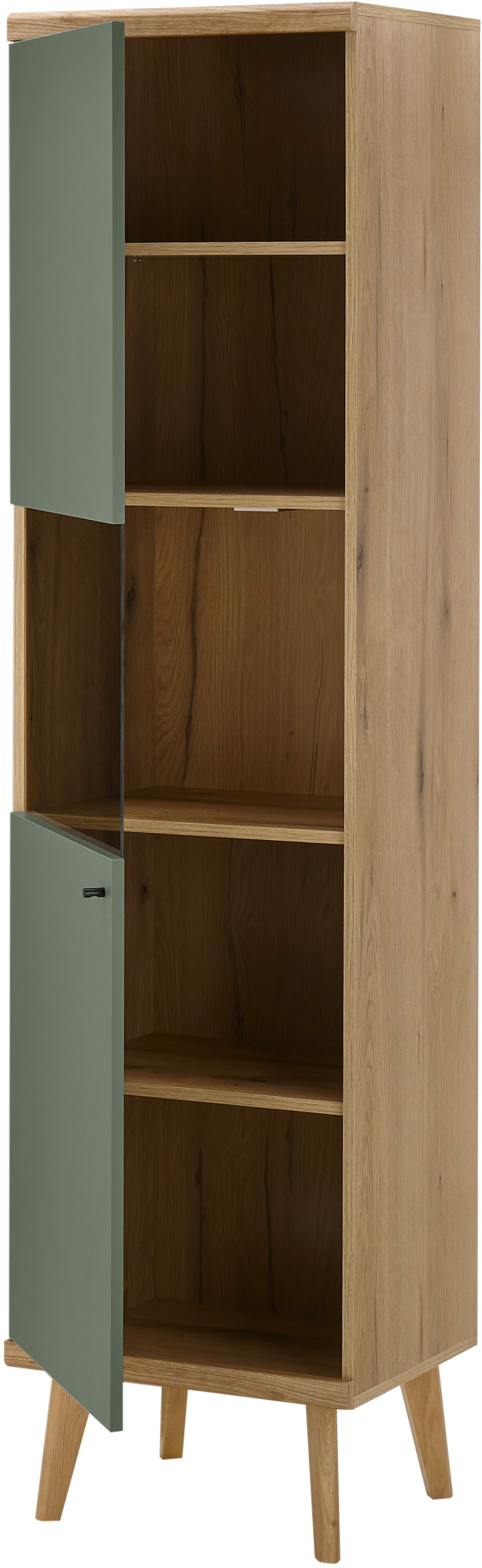 INOSIGN Vitrine »MAVAS« in moderner Trendfarbe, Giffe aus Metall (Schwarz), Höhe 197 cm