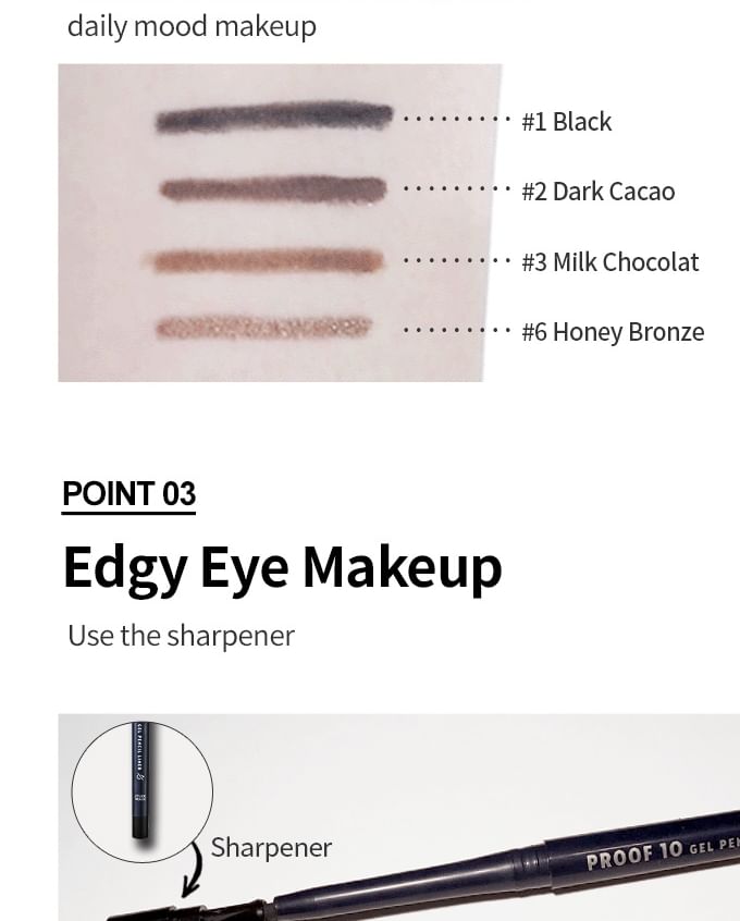 ETUDE - Proof 10 Gel Pencil Liner - 6 kleuren