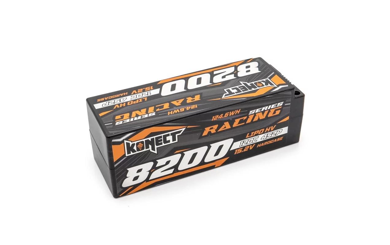RC-Akku LiHV 8200 mAh 15.2 V 120C 4S2P Racing Series4S LiPo High Voltage Akku für RC-Fahrzeuge
