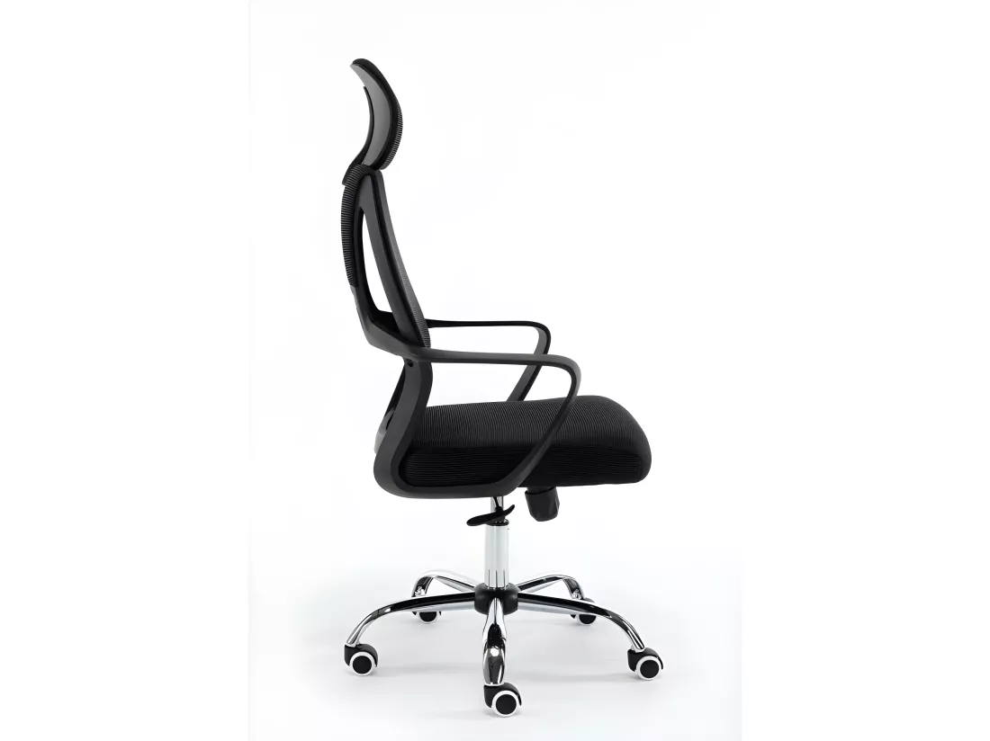 ELIASS - Fauteuil de bureau ergonomique - Hauteur ajustable - Avec accoudoirs - Chaise de bureau télétravail
