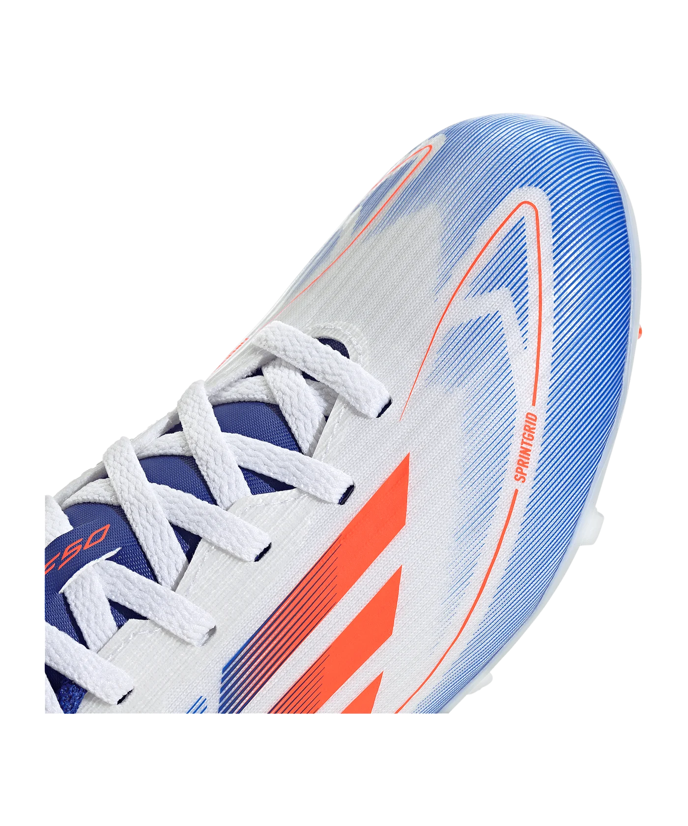 adidas F50 League FG/MG Advancement Kids Weiss Rot
