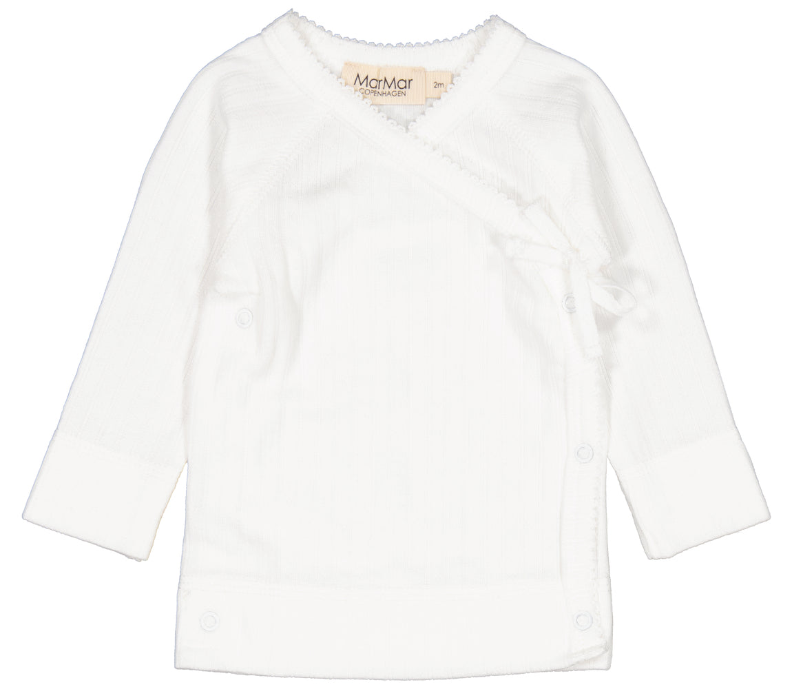 Tut Wrap LS, Bluse - Gentle White