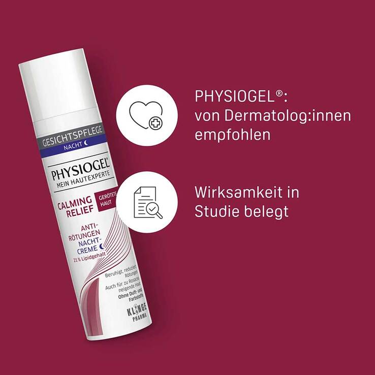 Physiogel Calming Relief Anti-Rötungen Nachtcreme, 40 ml