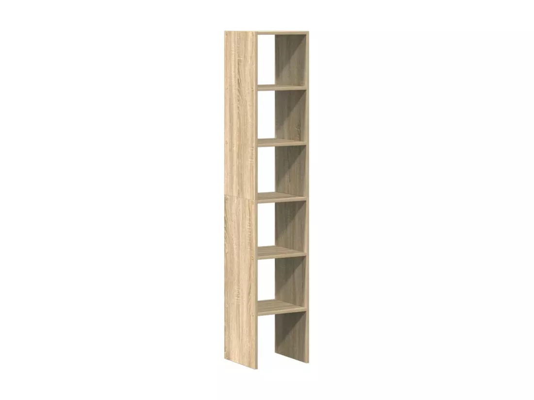 Bibliothèques 2 pcs empilable chêne sonoma bois d'ingénierie