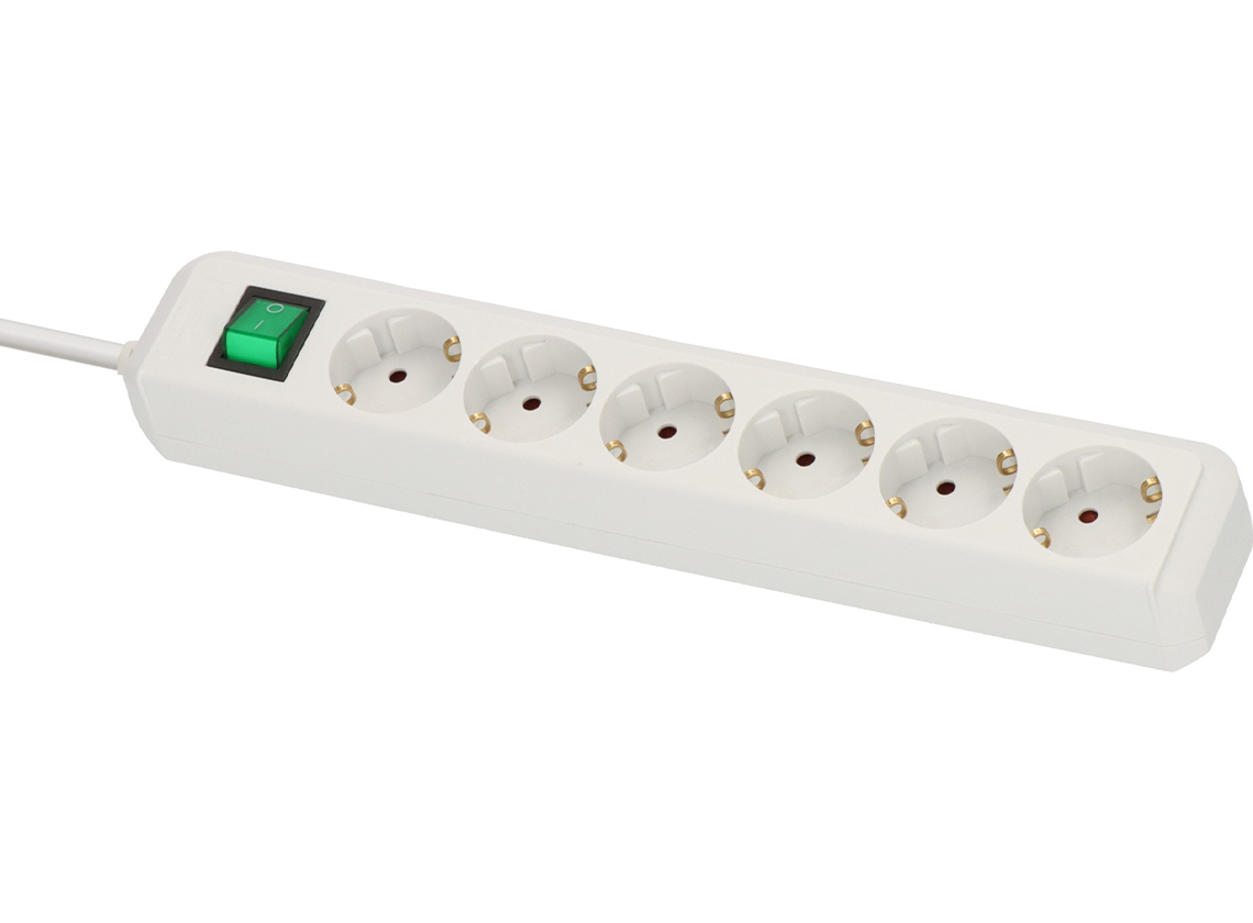 Brennenstuhl Eco-Line 6-voudige stekkerdoos met schakelaar