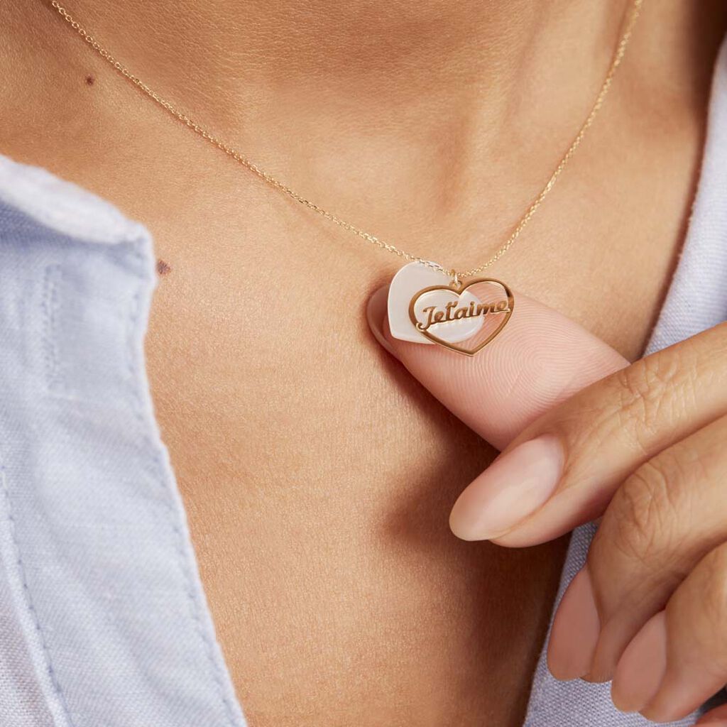 Collier Or Jaune Proxumae Nacre