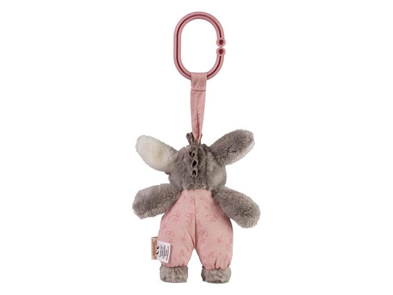 Sterntaler Kinderwagenkette Emmi Girl Niedliche Kinderwagenkette mit Mini-Kuscheltier Esel, Wolke und Spiegel