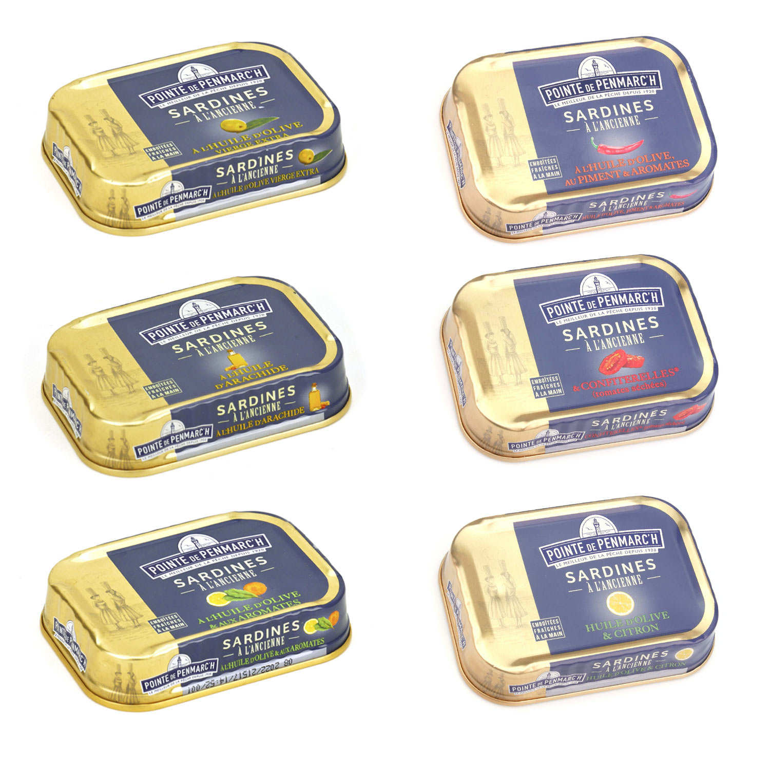 Assortiment découverte sardines à l'ancienne