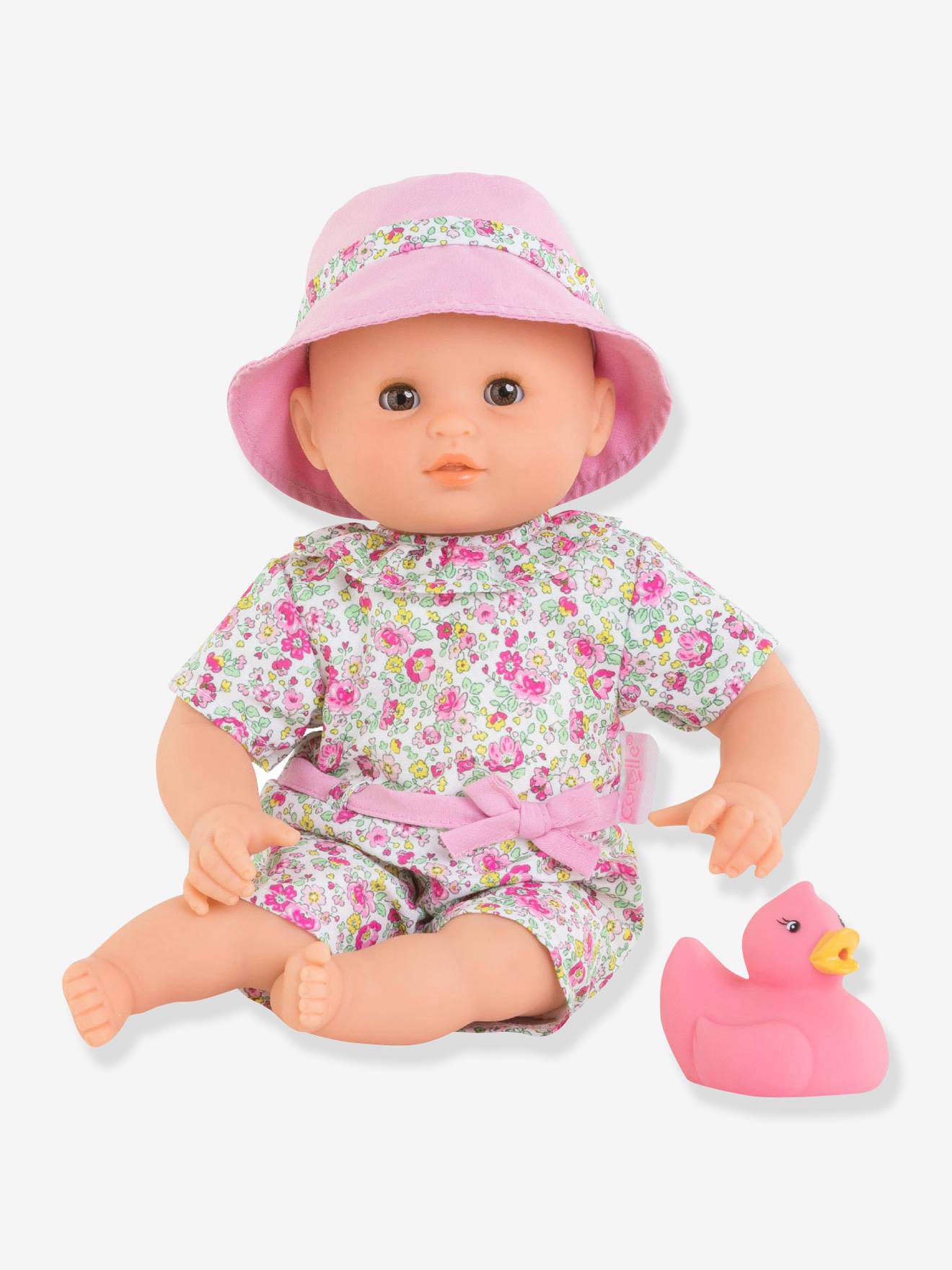 Banheira infantil Coralie Baby Bath COROLLE rosa médio lisa com estampas