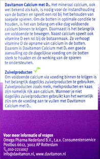 Davitamon Calcium Met Vitamine D Kauwtabletten 60KTB