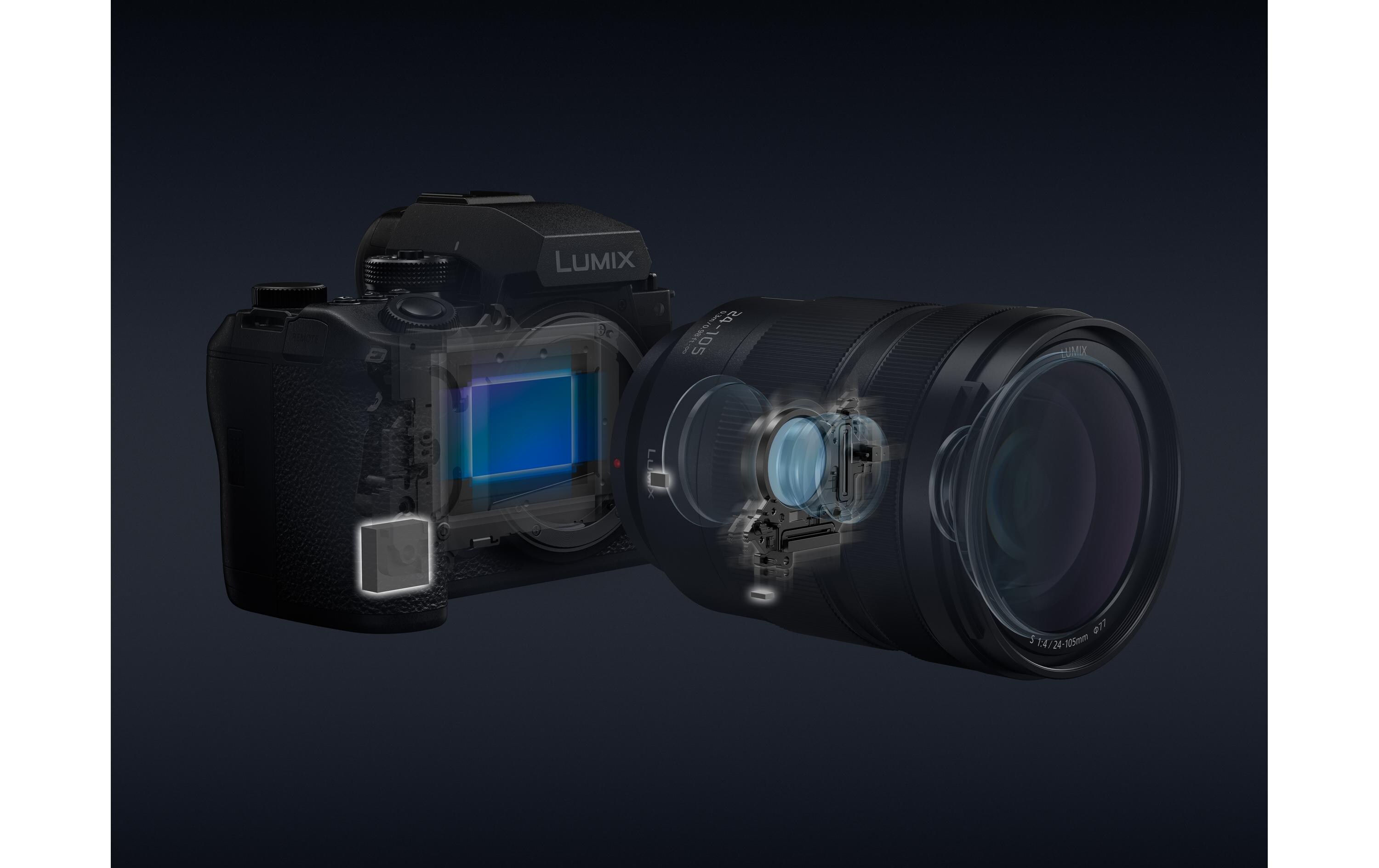 Fotokamera LUMIX S1RII S 24-105 mm<br>Die ultimative Vollformat Hybridkamera mit Objektiv
