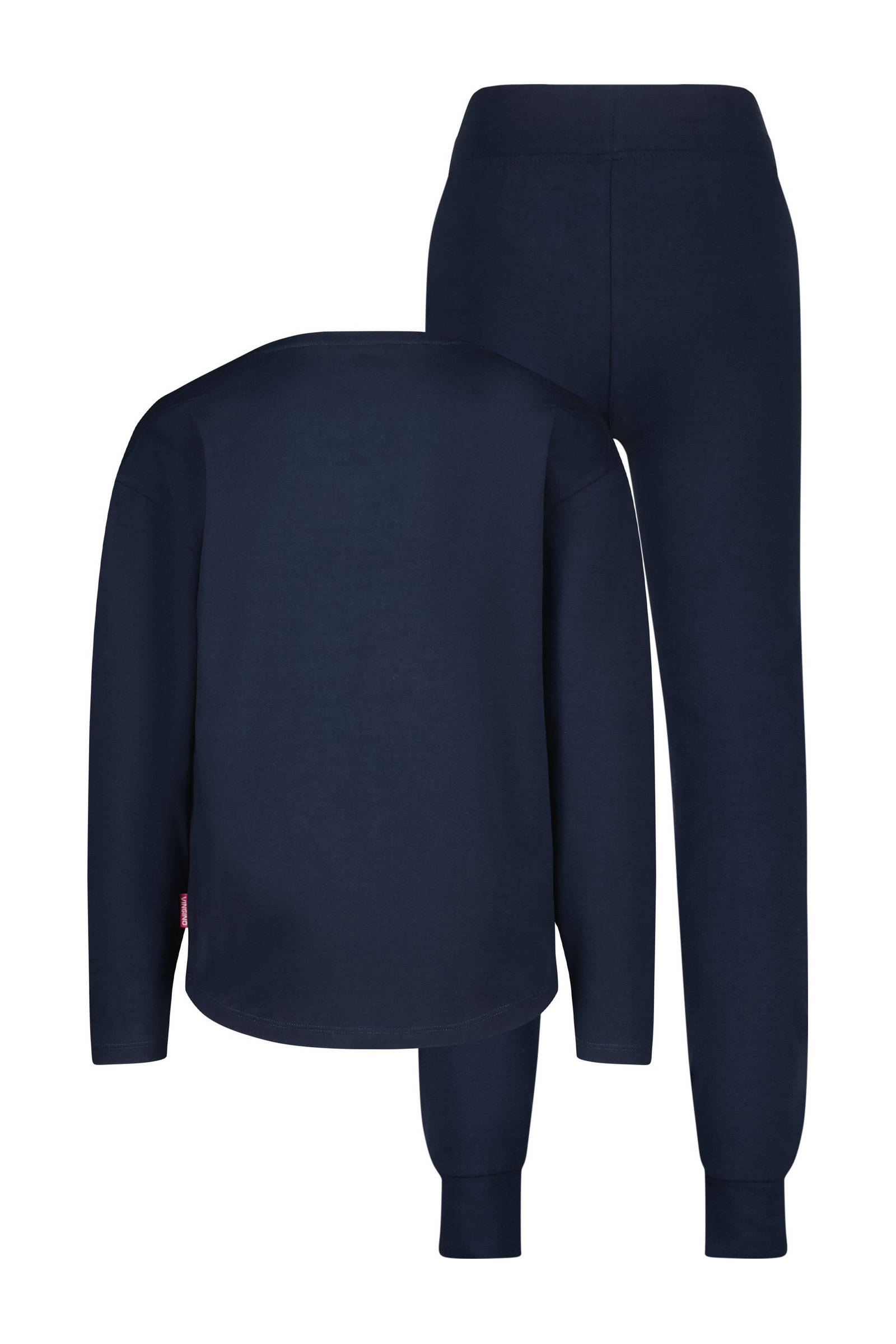 Vingino pyjama Wayra met printopdruk donkerblauw