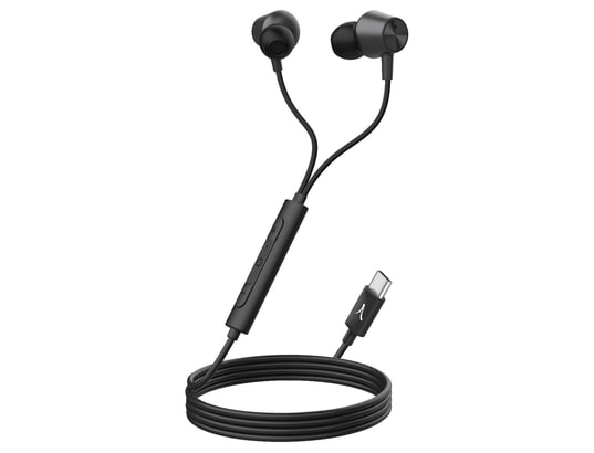 AKASHI - Oreillette Bluetooth Ecouteurs filaire usb-c premium anc noir