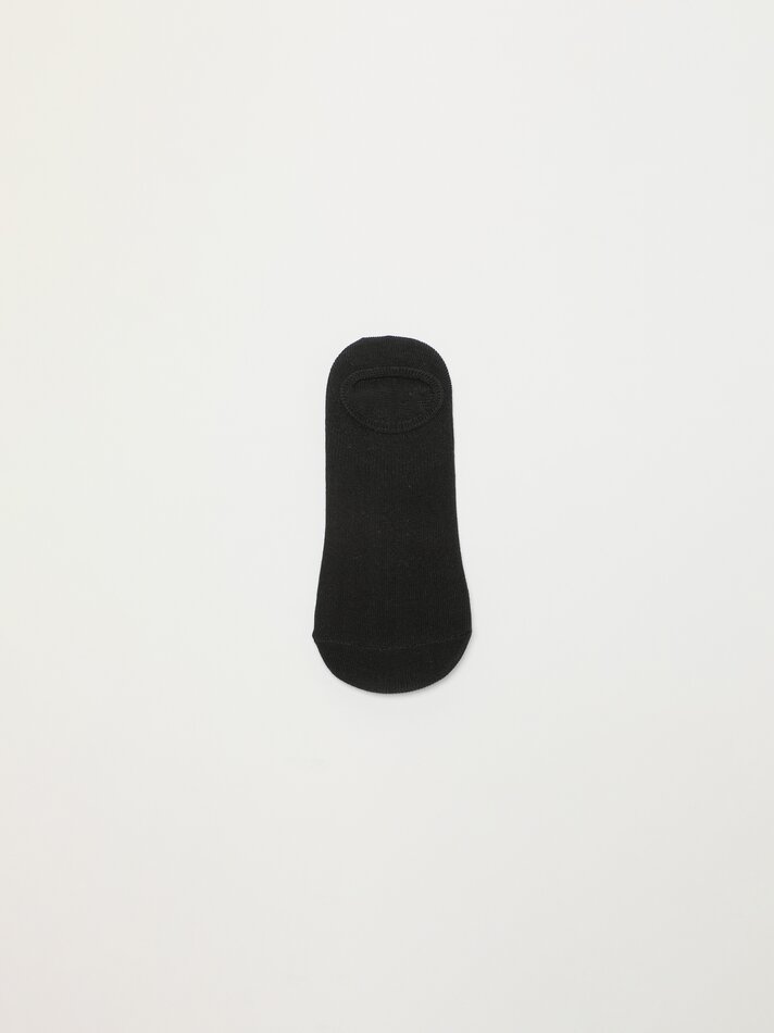 Pacote com 5 pares de meias invisíveis básicas - Cinza