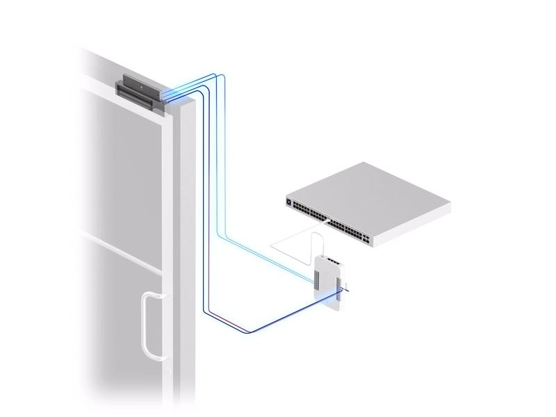 Ubiquiti Montagezubehör Magnetic Lock 540 kg Vielseitiges und sicheres Magnetschloss für Holz-, Metalltüren, kompatibel mit UniFi Access Hub