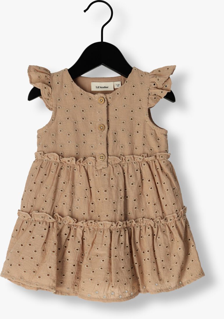 LIL\\' ATELIER lichtroze lil' atelier mini jurk nbffang capsl dress