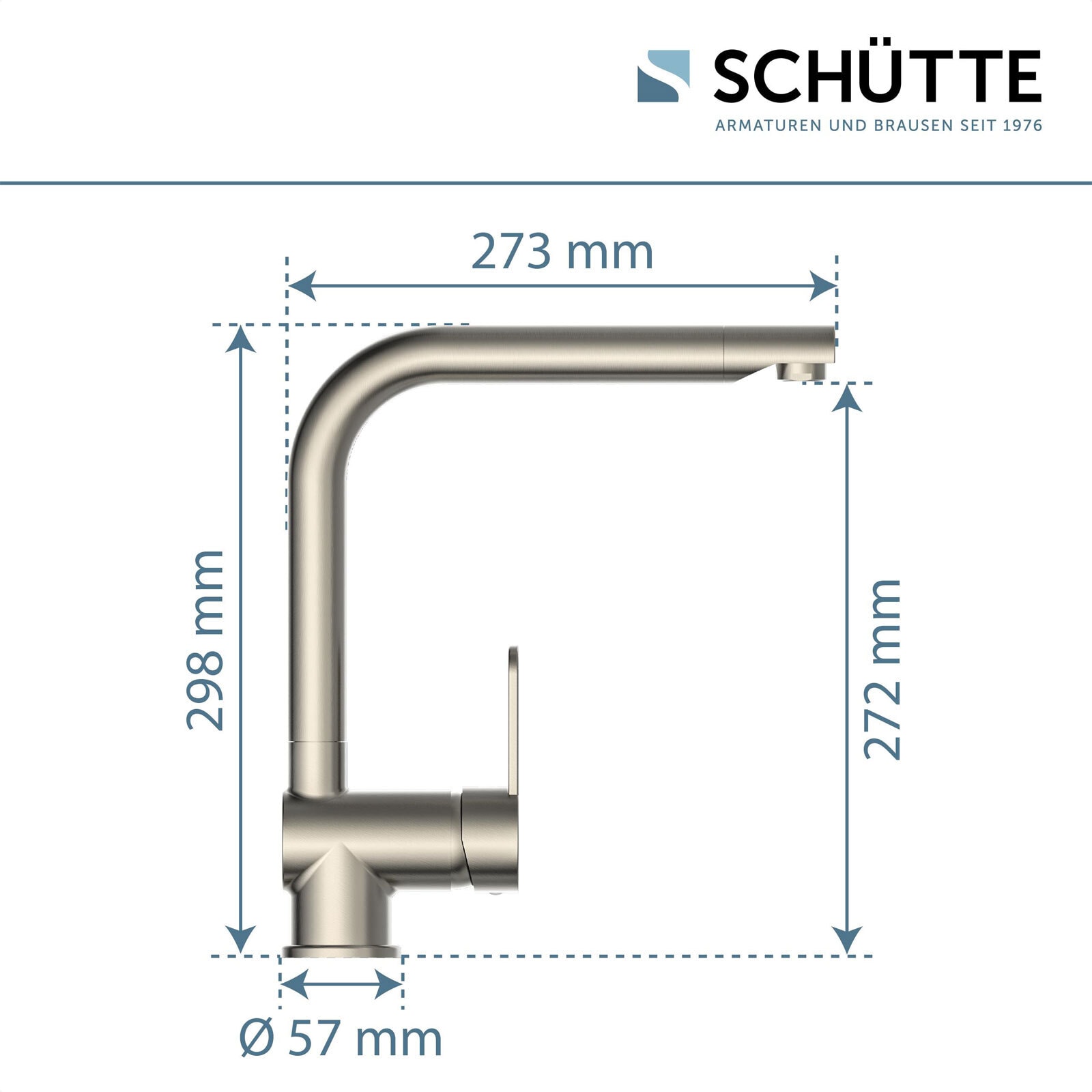 SCHÜTTE Spültischarmatur Rio mit schwenkbarem Auslauf
