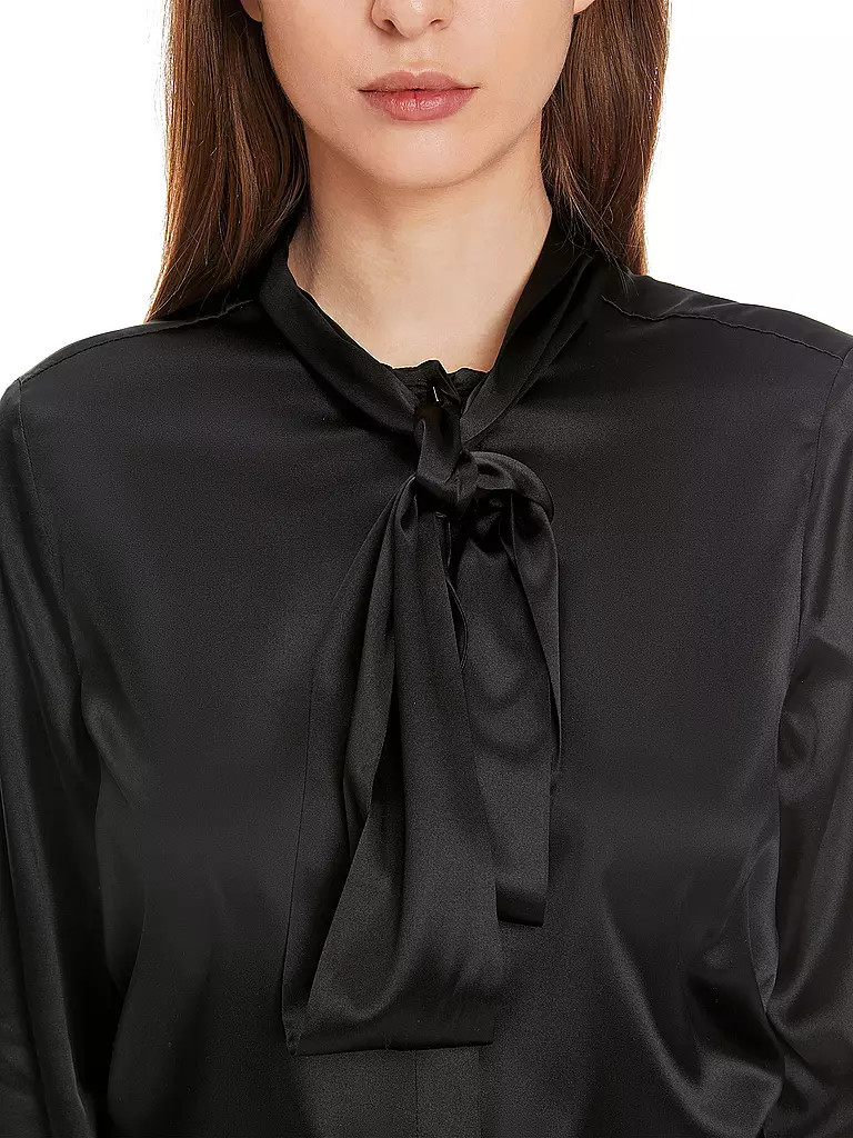 MARC CAIN Seidenbluse schwarz