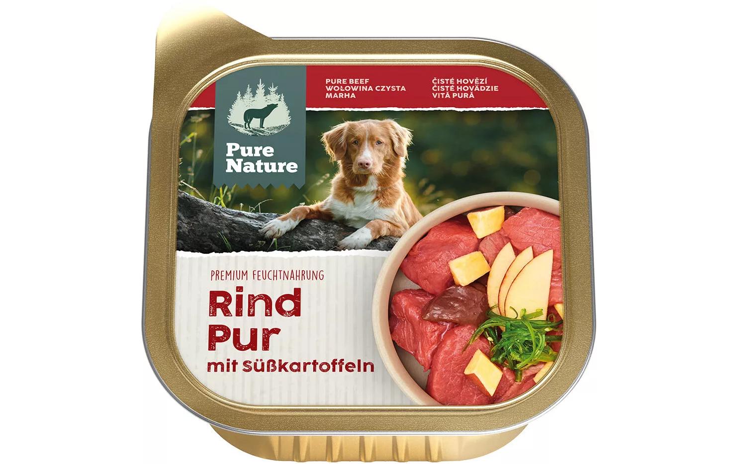 Nassfutter Rind Pur, 150 gAlleinfuttermittel für ausgewachsene Hunde