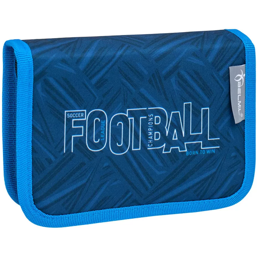 Belmil Schulranzen Compact Schulranzen Set 4-teilig mit Brustgurt Football Champions