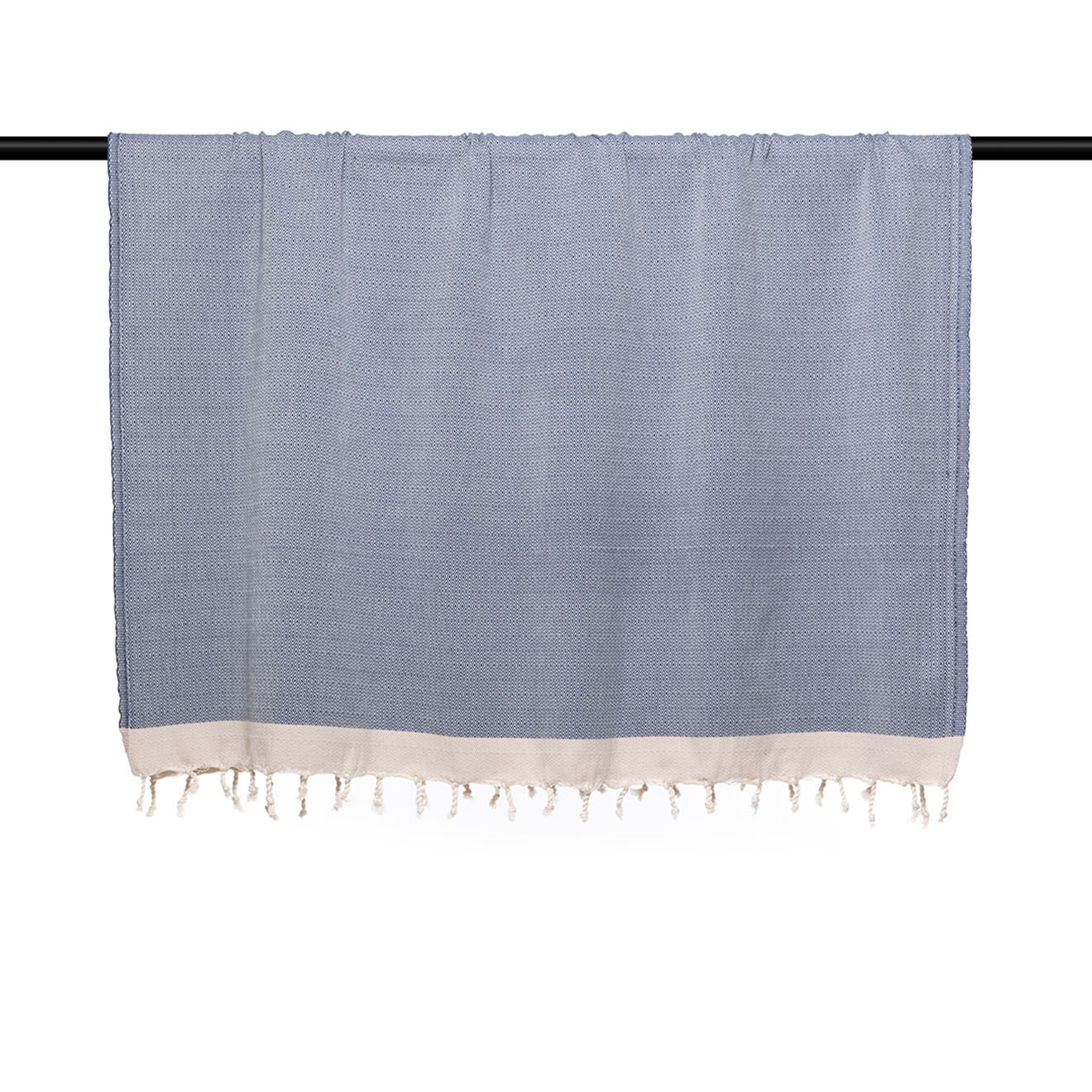 Febronie Plaid Courchevel bleu marine
