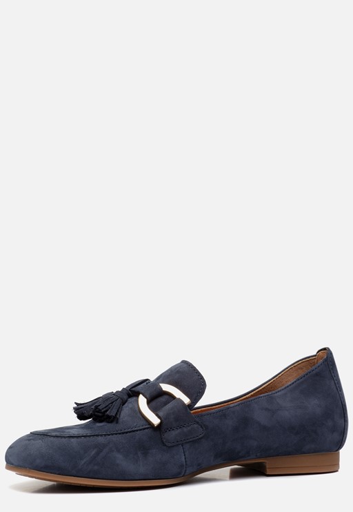 Gabor Instappers blauw Nubuck