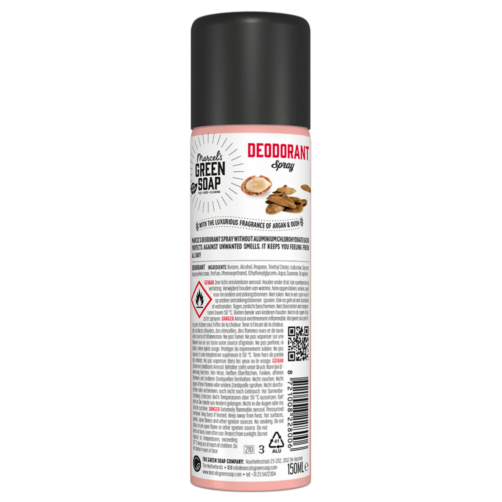 Marcel's Green Soap Deodorant Spray Argan & Oudh150 ml
