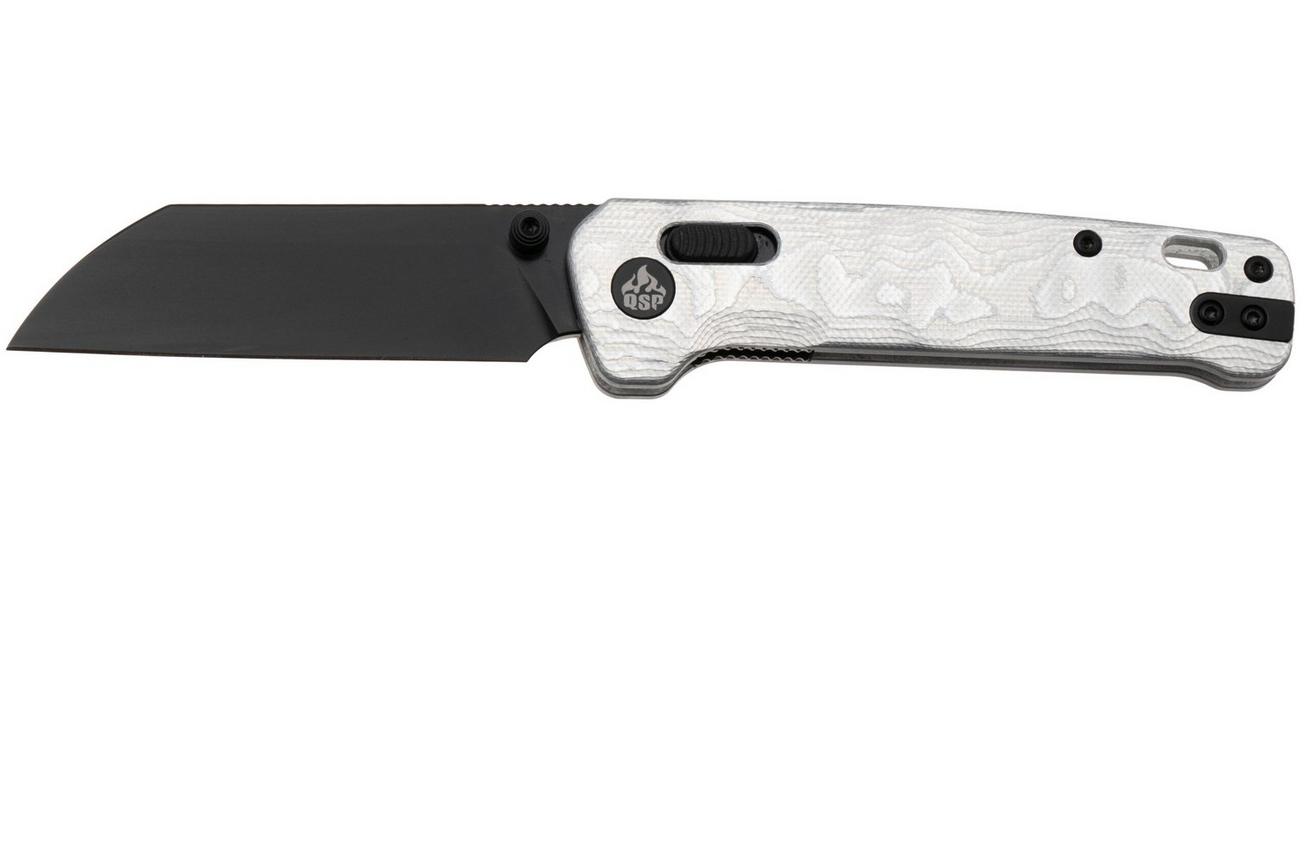 QSP Knife Penguin Glyde QS130GL-G2 PVD 14C28N, Aluminium Foil G10, zakmes