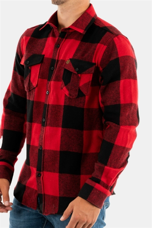chemise redskins eddie milenio red/black