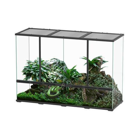 Terrarium Noir L.132xP.45xH.90cm