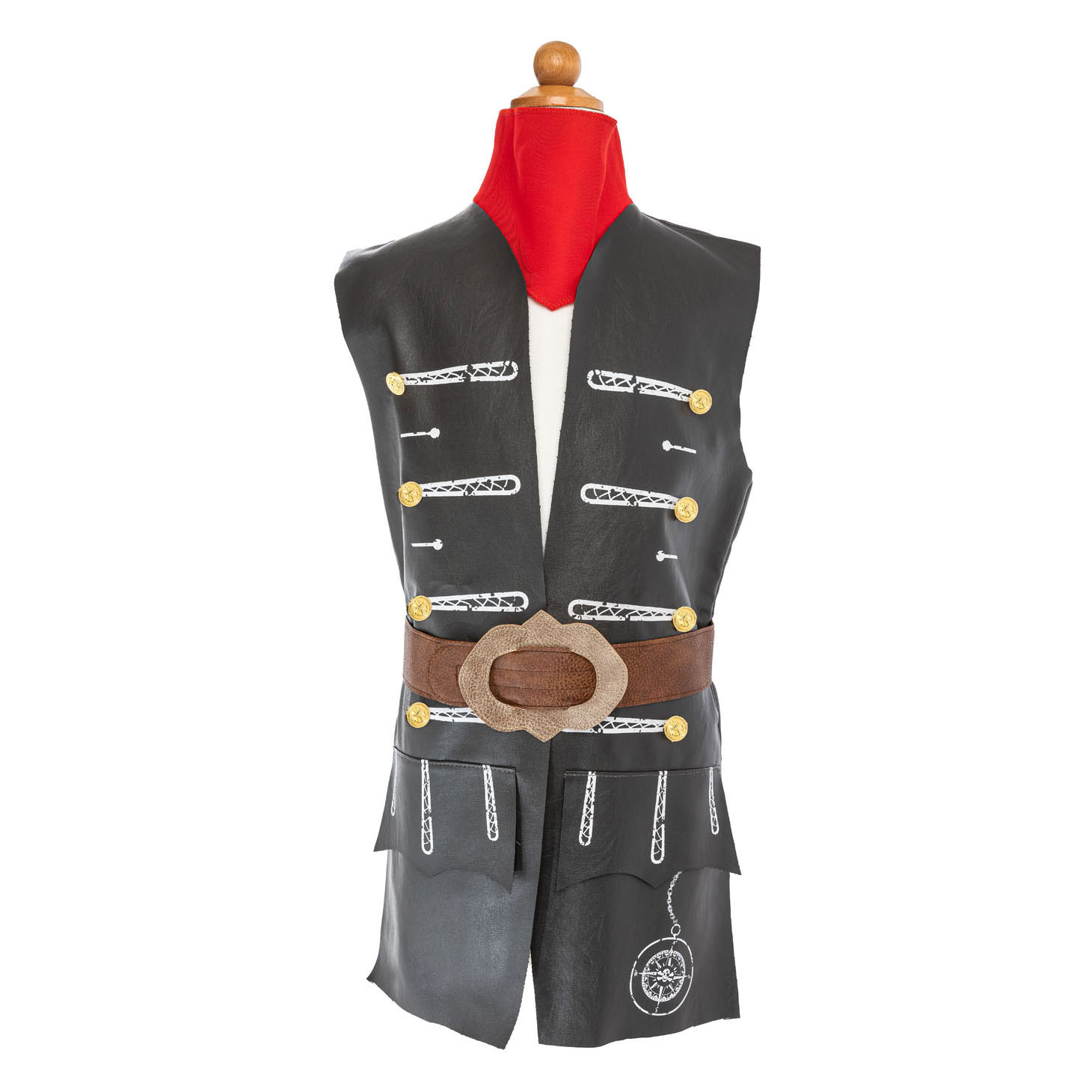 Verkleedset Piratenvest en Riem, 5-6 jaar