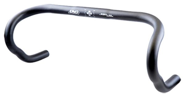 CINTRE ROUTE ALU D.26  42 AXE/AXE (44 EXTERIEUR) NOIR ANATOMIQUE (PROF.110MM/HT.155MM)