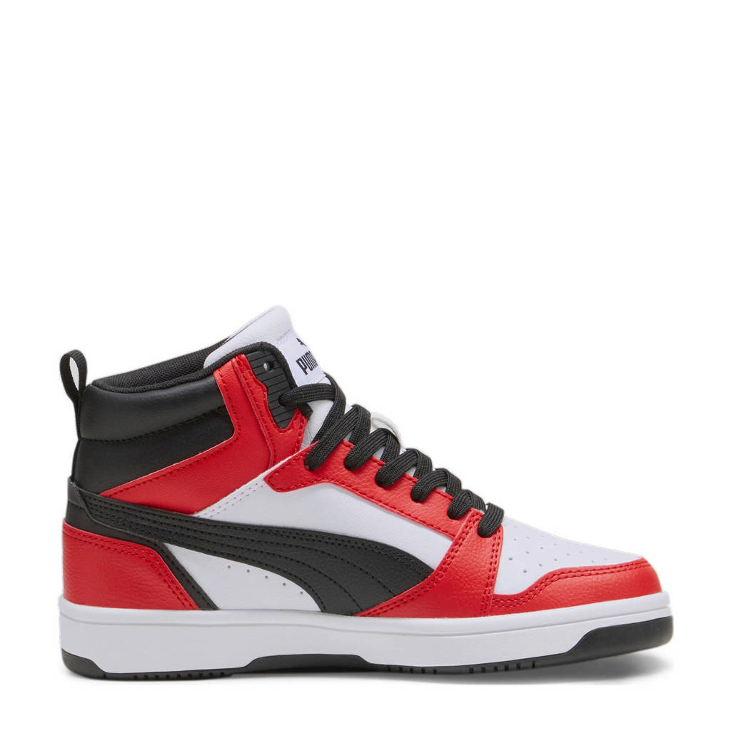 Puma Rebound v6 Mid V6 Mid sneakers wit/rood/zwart