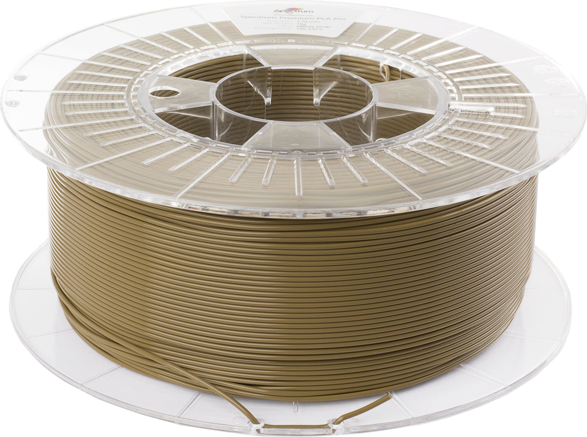 Spectrum  PLA Pro Military Khaki, 1,75 mm / 1000 g    Haltbares und schlagfestes PLA Filament in Military Khaki