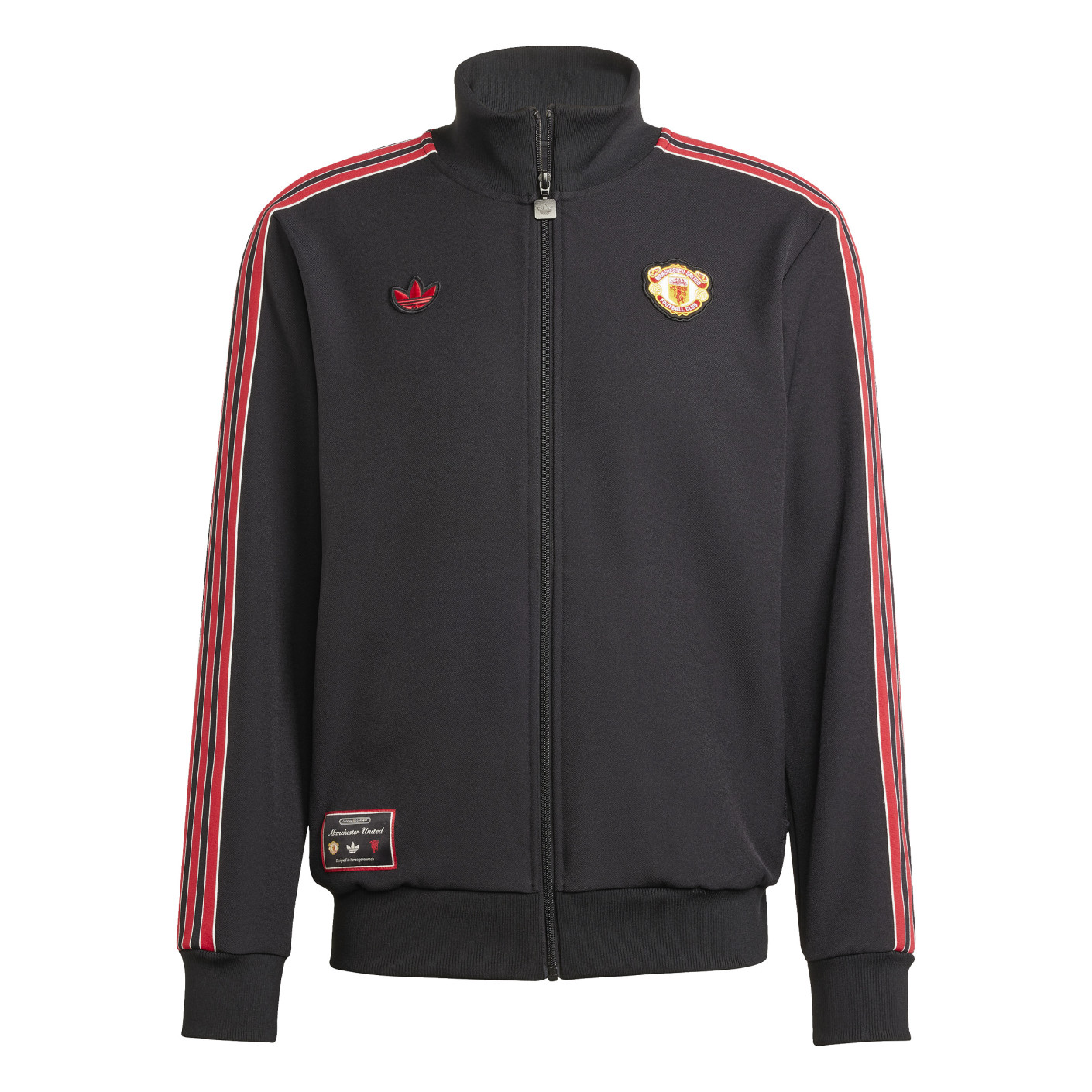 adidas Manchester United Icon Trainingspak Full-Zip 2024-2025 Zwart Rood