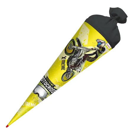 Roth Schultüte Extreme Motocross mit Folieneffekt, 70 cm, rund