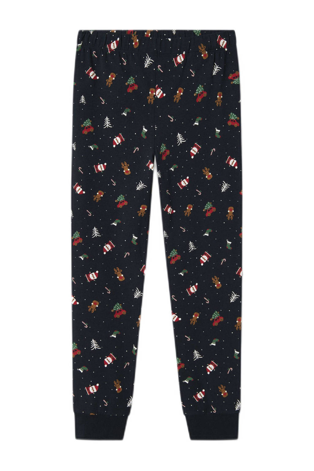NAME IT kerstpyjama NKNVISMAS met all over print donkerblauw