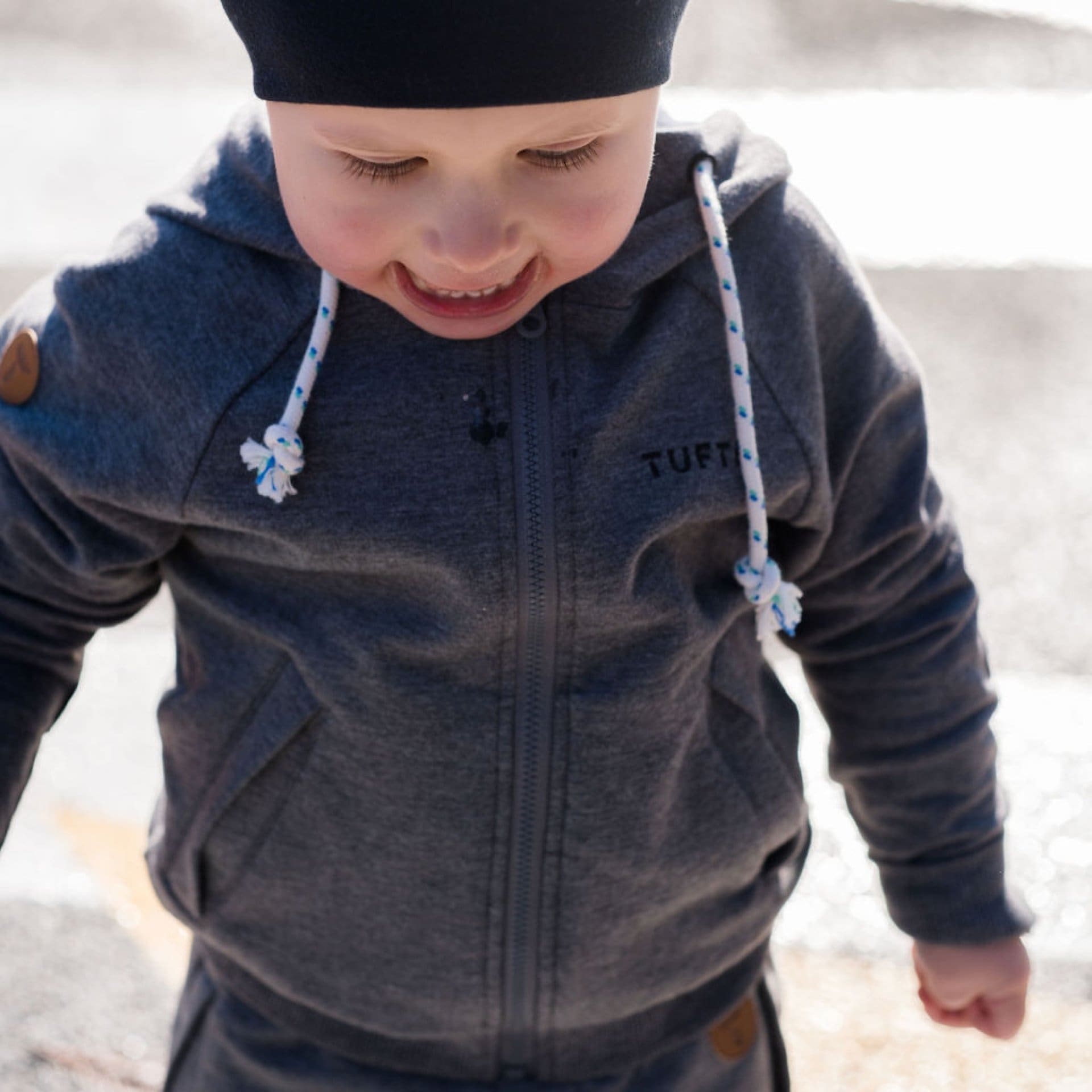 Tufte Puffin Zip Hoodie Barn/JR<br>Comfy hettejakke med zip til barna!