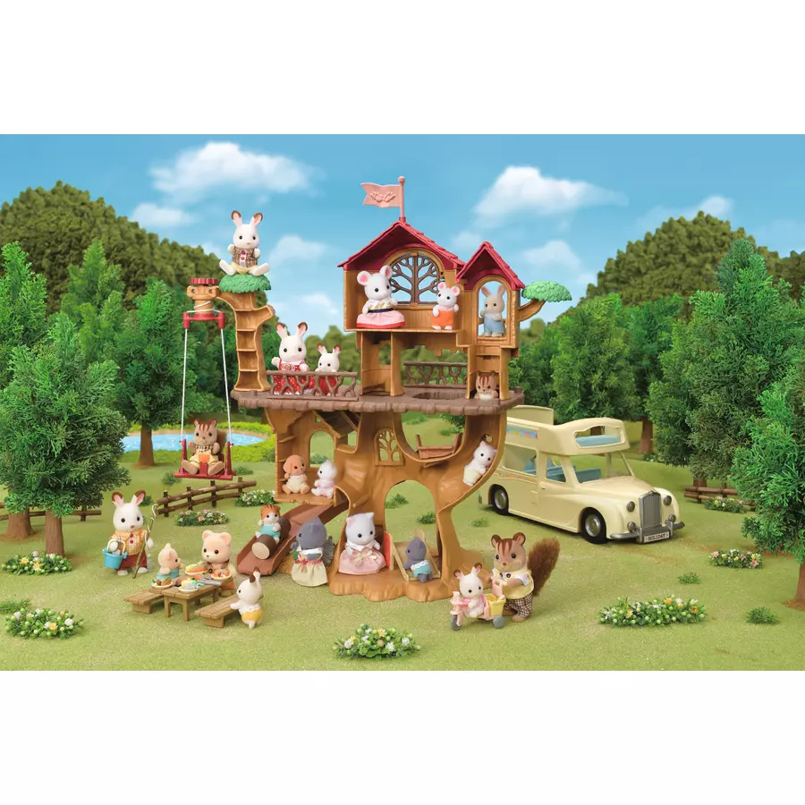 Sylvanian Families® Abenteuer Baumhaus mit Camping Ausrüstung Geschenkset