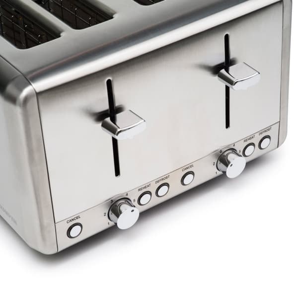 Champion Brødrister 4 plater 1000W BR420 Rustfritt stål