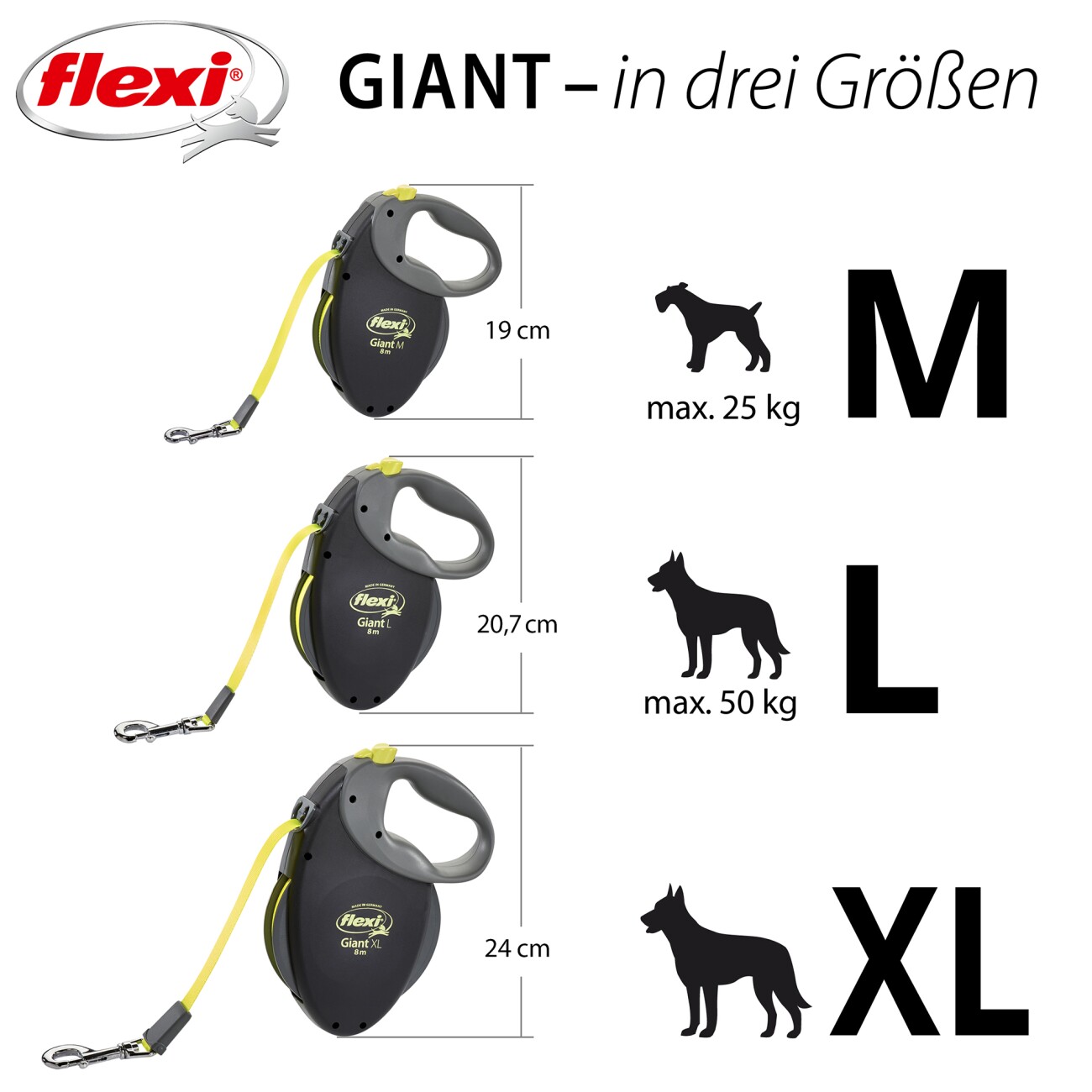 Flexi Giant Neon Gurt M