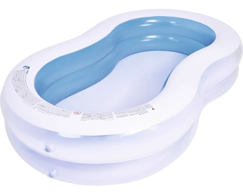 Opzetzwembad Fast-Set-Pool Familypool PVC rechthoekig 240x140x47 cm zonder accessoires wit/blauw