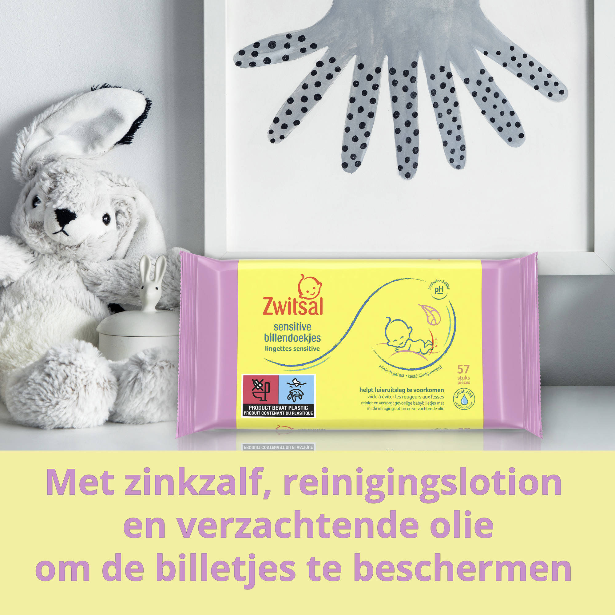 Zwitsal Sensitive billendoekjes - 24 x 57 stuks