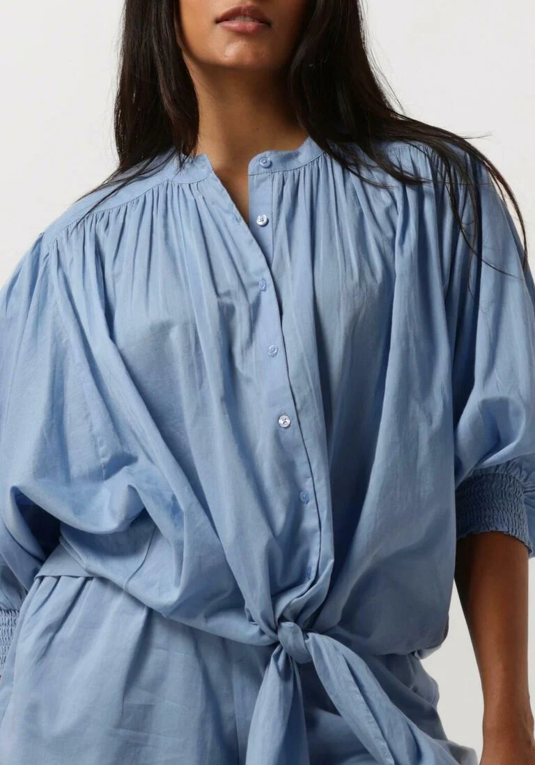 IBANA lichtblauwe ibana blouse tinca