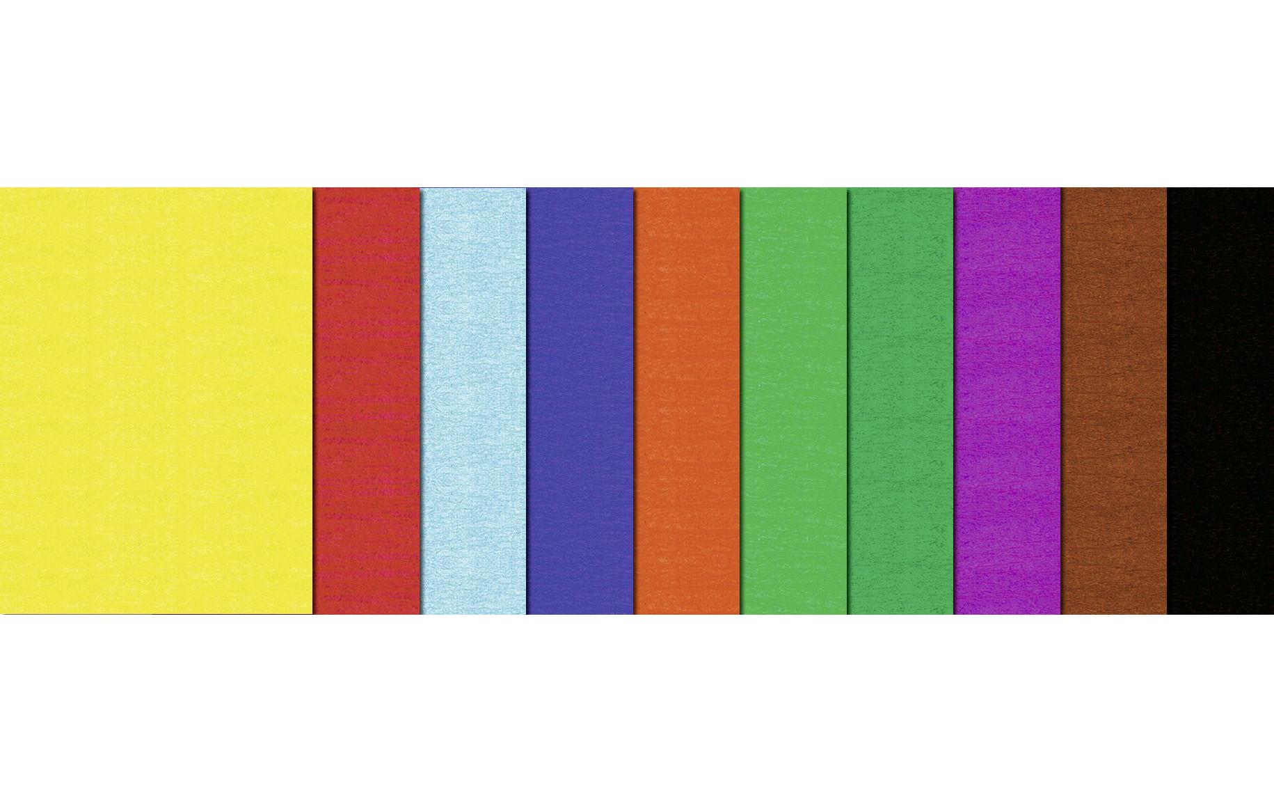 Krepppapier 50 cm x 2.5 m, 32 g/m², MehrfarbigKrepppapier