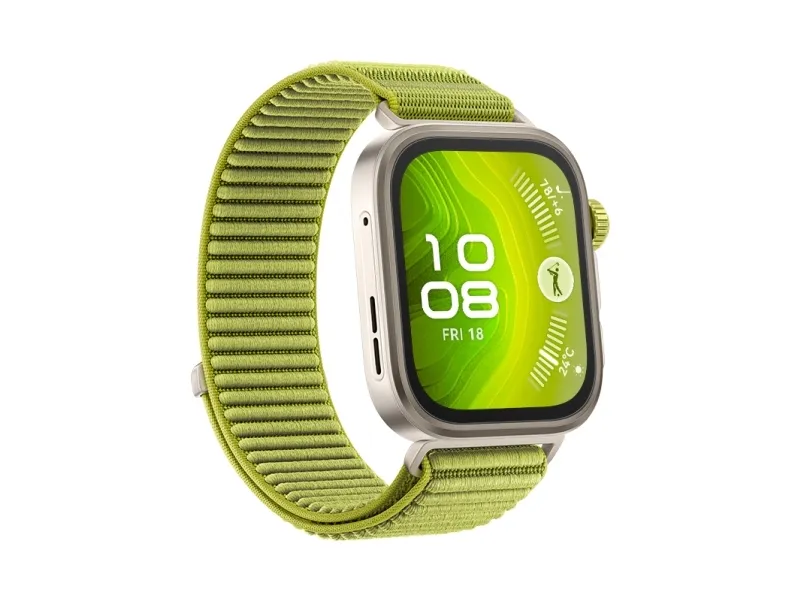 Huawei Watch Fit 4 Pro - Aluminiumslegering - smart ur med rem - nylon - grøn - håndledsstørrelse: 130-210 mm - display 1.82
