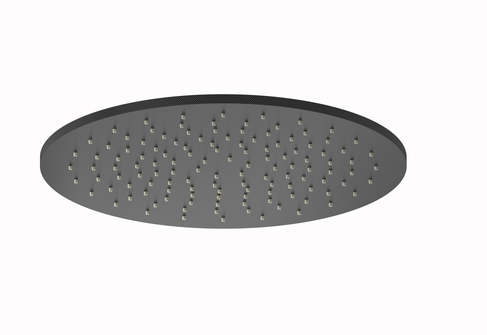 Plieger Roma hoofddouche 30cm geborsteld zwart chroom