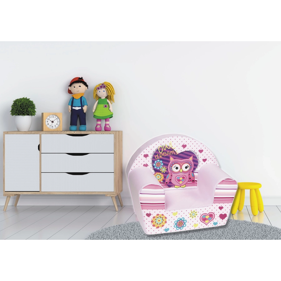knorr toys® Kindersessel Owl rosa