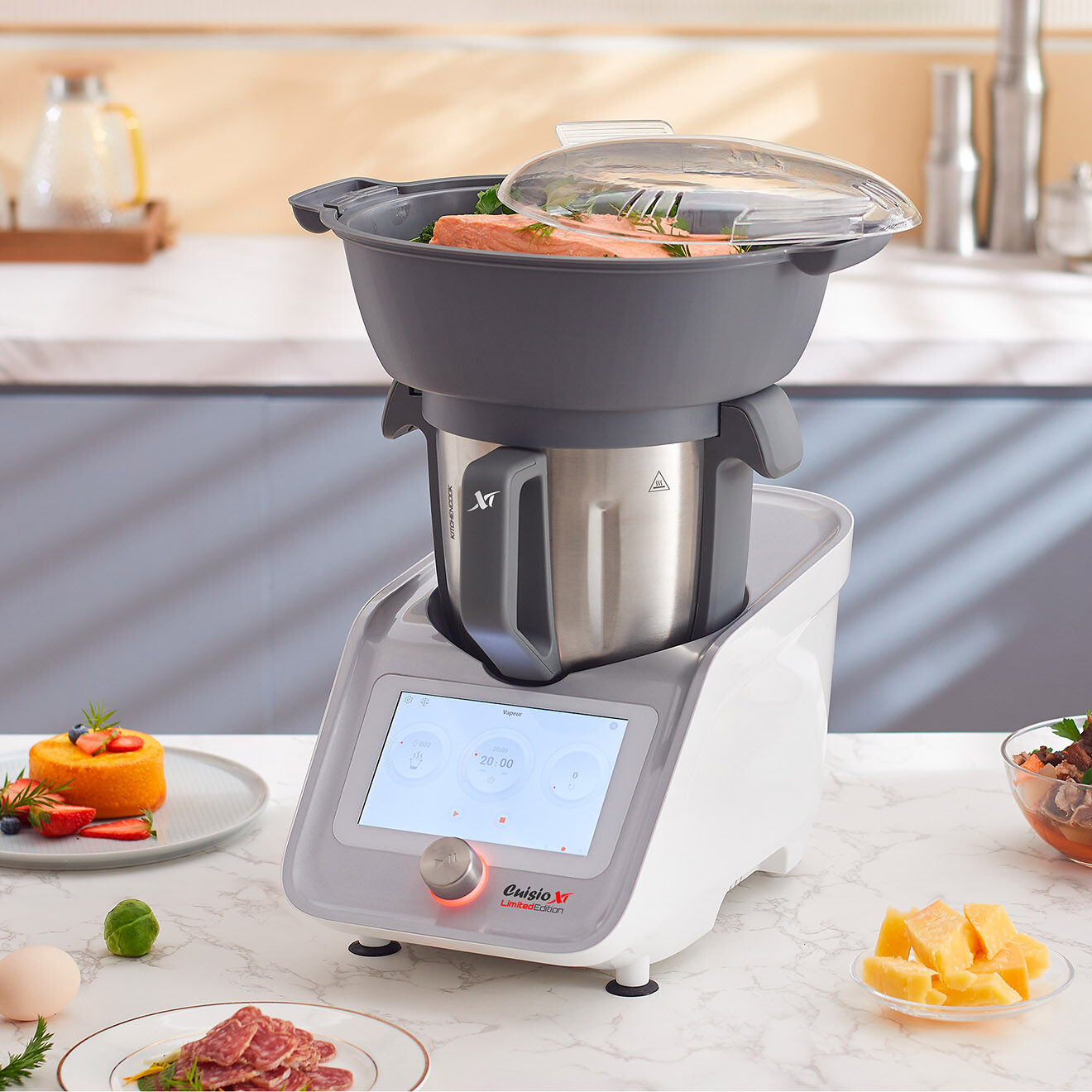 Kitchencook Robot Cuiseur connecté Cuisio multifonction multicolore - 3 L